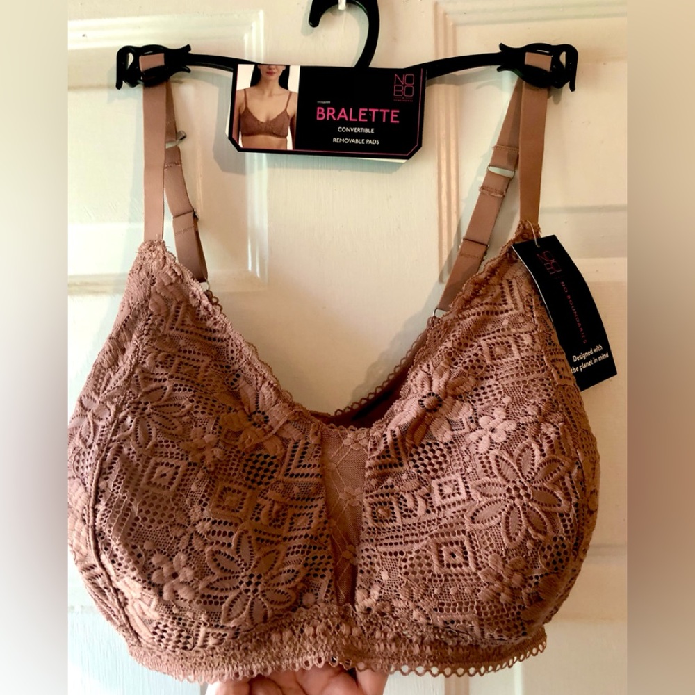 No Boundaries Lace Bralette - Brown